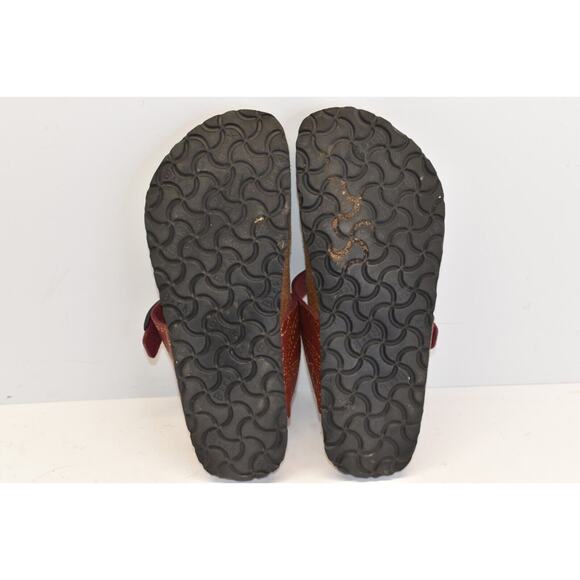 Birkenstock Papillo Gizeh Red Floral Thong Sandals Women's EU 38 - Picture 7 of 7